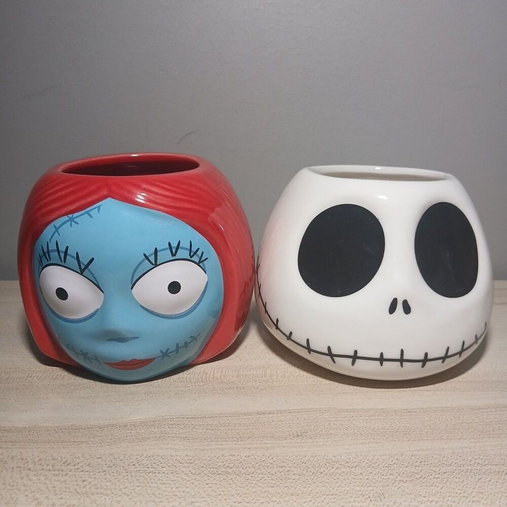 The Nightmare Before Christmas Sally Jack Set of 2 Disney Kcare Coffee Mug Cup